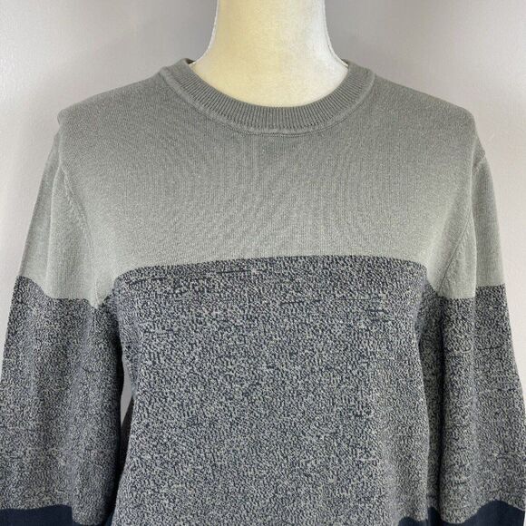 H&M Women Size M Color Block Cotton Pullover Sweater Medium - Picture 5 of 12